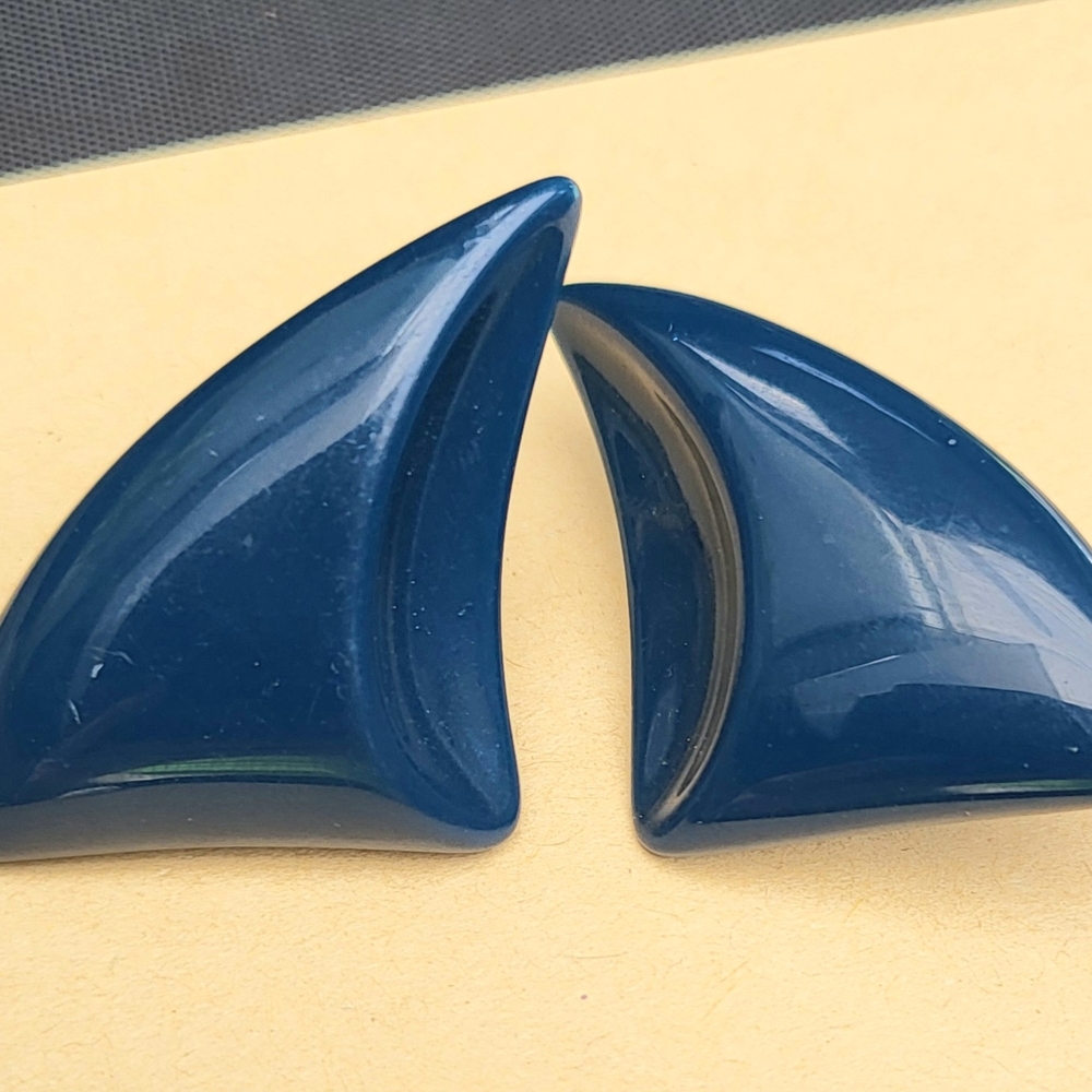 Blue Geometric Earrings